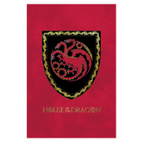 Umělecký tisk House of Dragon - Targaryen Shield, 26.7x40 cm