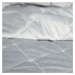 Luxusní přehoz na postel AMARE stříbrná 220x240 cm Mybesthome