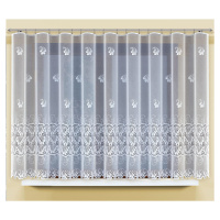 Dekorační žakárová záclona s řasící páskou LUSYA 150 bílá 300x150 cm MyBestHome