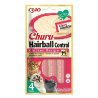 Pochoutka Churu Hairball kuřecí 4x14g