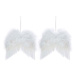 Sada 2 ks dekorací: Křídla bílá 24 x 19 cm