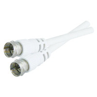 Anténní kabel F / F TIPA 10m bílá