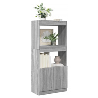 vidaXL Skříň highboard šedá sonoma 63 x 33 x 140 cm kompozitní dřevo