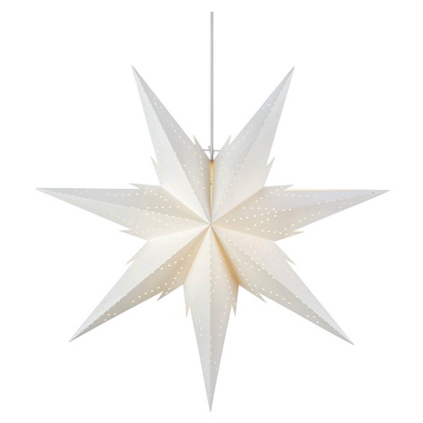 Markslöjd Závěsná hvězda Daria, bílá Ø 60 cm