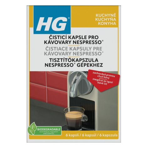 HG Čisticí kapsle do kávovarů Nespresso 6 ks