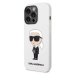 Karl Lagerfeld KLHCP14LSNIKBCH hard silikonové pouzdro iPhone 14 PRO 6.1" white Silicone Ikonik