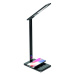 LED Stmívatelná dotyková lampa s bezdrátovým nabíjením JOY LED/6W/230V+USB černá