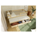 Benlemi Úložný dřevěný šuplík STORAGE pod postel na kolečkách Zvolte barvu: Cihlová, Zvolte rozm