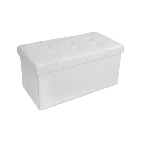 Box skládací s úložným prostorem 80×40×40cm, bílá tectake