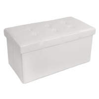 Box skládací s úložným prostorem 80×40×40cm, bílá