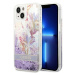 Guess GUHCP14MLFLSU hard silikonové pouzdro iPhone 14 PLUS 6.7" purple Flower Liquid Glitter