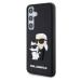 Zadní kryt Karl Lagerfeld 3D Rubber Karl and Choupette pro Samsung Galaxy S24, black