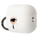 Karl Lagerfeld 3D Logo NFT Karl Head Silikonové pouzdro Airpods Pro 2 bílé