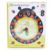 Dřevěné magnetické hodiny s beruškou Ladybug Teaching Clock Tender Leaf Toys závěsné s 12 tečkov