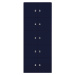 BISLEY LateralFile™ Lodge, s 10 uzamykatelnými boxy, výška vždy 375 mm, oxfordská modrá