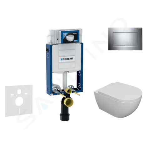 GEBERIT Kombifix Set předstěnové instalace, klozetu Oudee a sedátka softclose, tlačítko Sigma30,