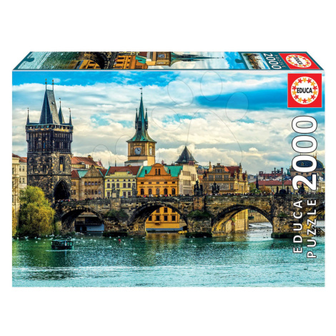 Puzzle View of Prague Educa 2000 dílků a Fix lepidlo od 11 let
