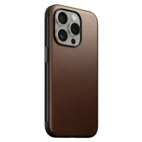 Nomad Modern Leather Case, brown - iPhone 15 Pro (NM01614685) Hnědá