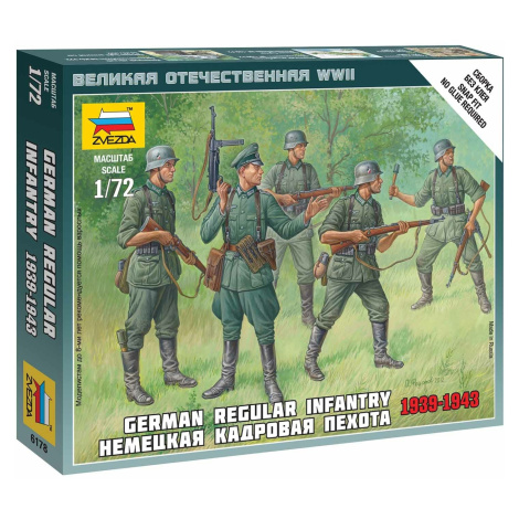 Wargames (WWII) figurky 6178 - German Regular Infantry 1939-43 (1:72) Zvezda