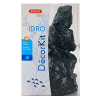 Zolux Dekorace do akvárií IDRO KIT BLACK STONE M 15x12x20cm