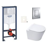 Závěsný wc set do lehkých stěn / předstěnová montáž Swiss Aqua Technologies Infinitio SIKOGRSIN1