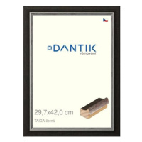 DANTIK rámeček 29,7 × 42, TAIGA černý plexi čiré