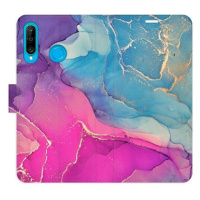 iSaprio flip pouzdro Colour Marble 02 pro Huawei P30 Lite