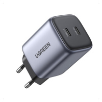 UGREEN 90573 Nexode USB-C+USB-C 45W PD Charger (25W+20W) Šedá