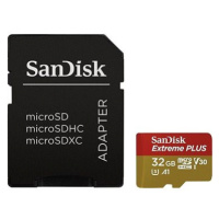 SanDisk MicroSDHC 32GB Extreme Plus + SD adaptér