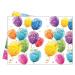 Procos Plastový ubrus Sparkling Balloons, 120x180 cm