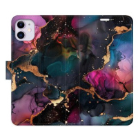 iSaprio Flip pouzdro Dark Marble pro iPhone 11