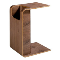 Estila Dřevěný příruční stolek Vita Naturale moderní hnědý 60cm
