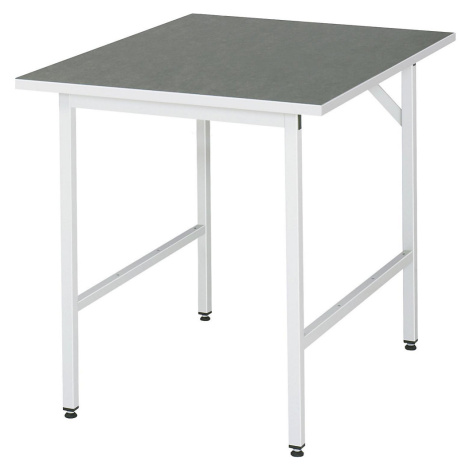 RAU Pracovní stůl, výškově přestavitelný, 800 - 850 mm, deska z linolea, š x h 750 x 1000 mm, sv