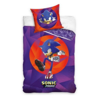 CARBOTEX - Oboustranné bavlněné povlečení Ježek Sonic Prime, 140/200+70/90, SONIC236022