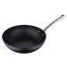 Wok pánev z kovaného hliníku Masterpro / 28 x 7,2 cm / černá