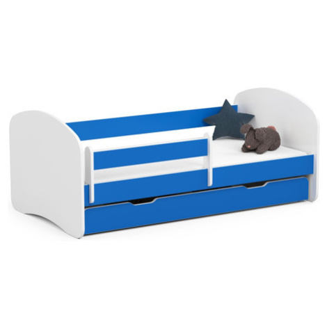 Dětská postel SMILE 160x80 cm - modrá Akord