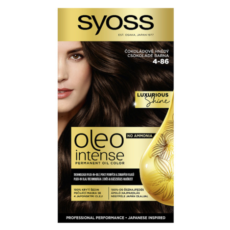 Syoss Oleo Intense barva na vlasy Čokoládově hnědý 4-86