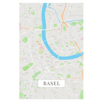 Mapa Basel color, (26.7 x 40 cm)