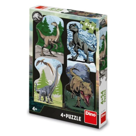 Puzzle 4x54 Jurský svět Dino