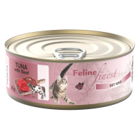 Feline Finest 6 x 85 g - tuňák s hovězím