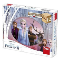 Dřevěné kostky Frozen II 12 ks