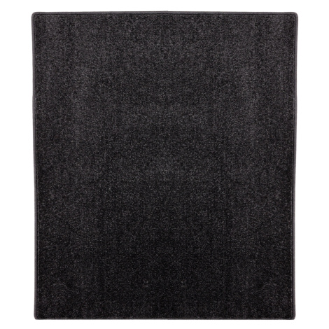 Vopi koberce Kusový koberec Eton černý 78 čtverec - 400x400 cm