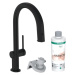 Dřezová baterie Hansgrohe Aqittura bez výpusti matná černá 76800670