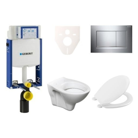 Cenově zvýhodněný závěsný WC set Geberit k zazdění + WC S-Line S-line Pro 110.302.00.5NR6