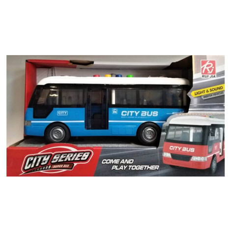 Autobus s efekty 25 cm modrý Wiky