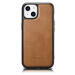 iCarer kožené pouzdro na iPhone 14 PLUS 6.7" Oil wax real leather back cover Light brown