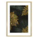Dekoria Plakát Golden Leaves II, 21 x 30 cm, Zvolit rámek: Zlatý
