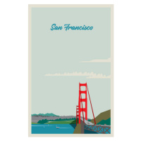 Ilustrace San Francisco, SaulHerrera, 26.7 × 40 cm