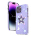 Kingxbar Heart Star Series silikonové pouzdro na iPhone 14 PLUS 6.7" Purple star