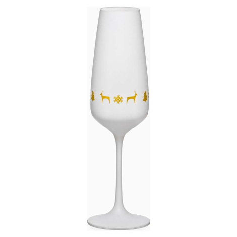Sada 6 bílých sklenic na šampaňské Crystalex Nordic Vintage, 190 ml Crystalex-Bohemia Crystal
